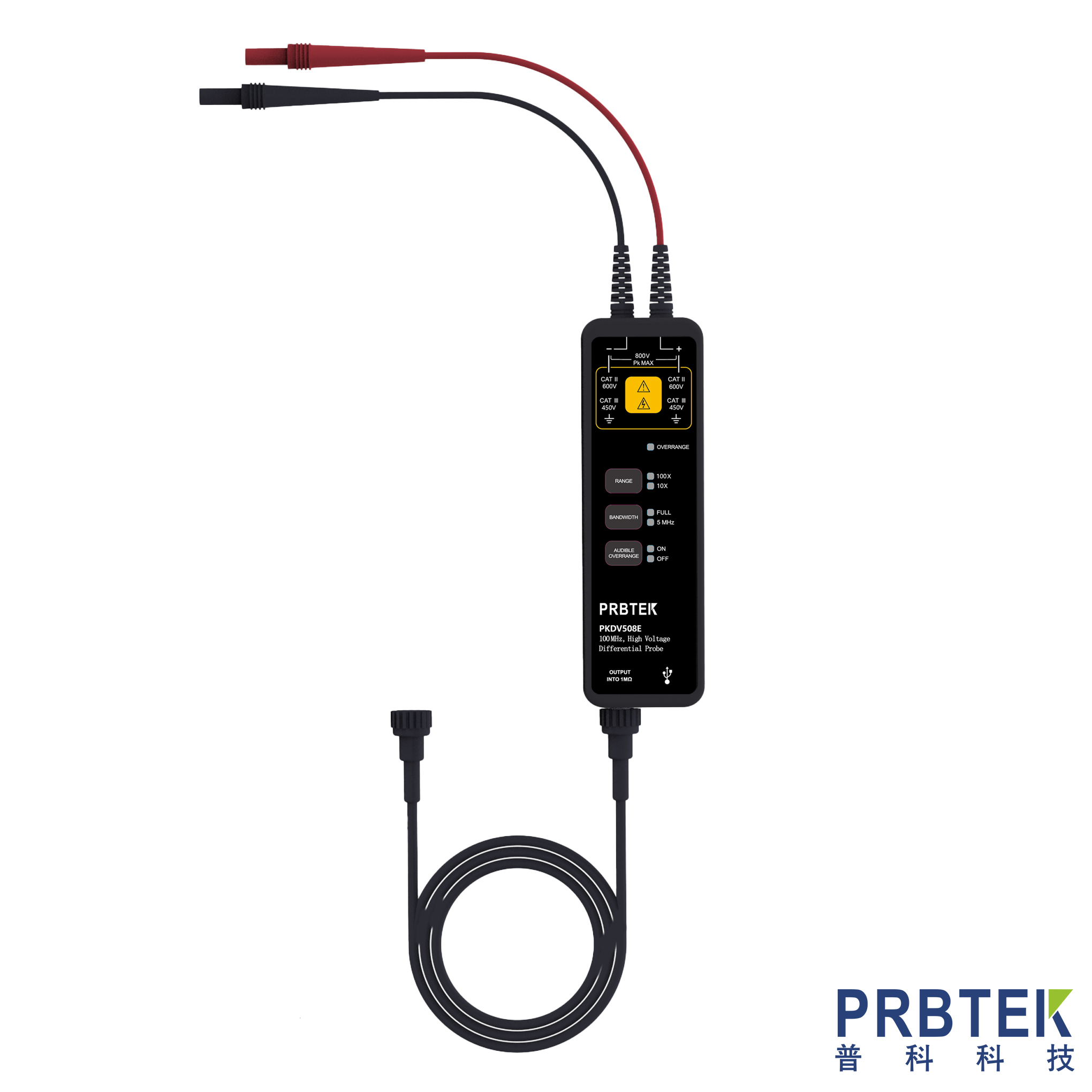 从100到500MHz,从±80V到±8000V:PRBTEK新一代高压差分探头全面超越(图1) PKDV508E.jpg
